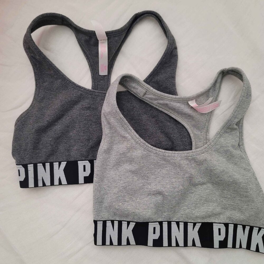 VS PINK Logo Band Racerback Bra Bundle